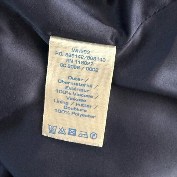 Boden Navy Blue Quarter Sleeve Fit and Flare Dress - Women’s US 10 - Picture 7 of 8